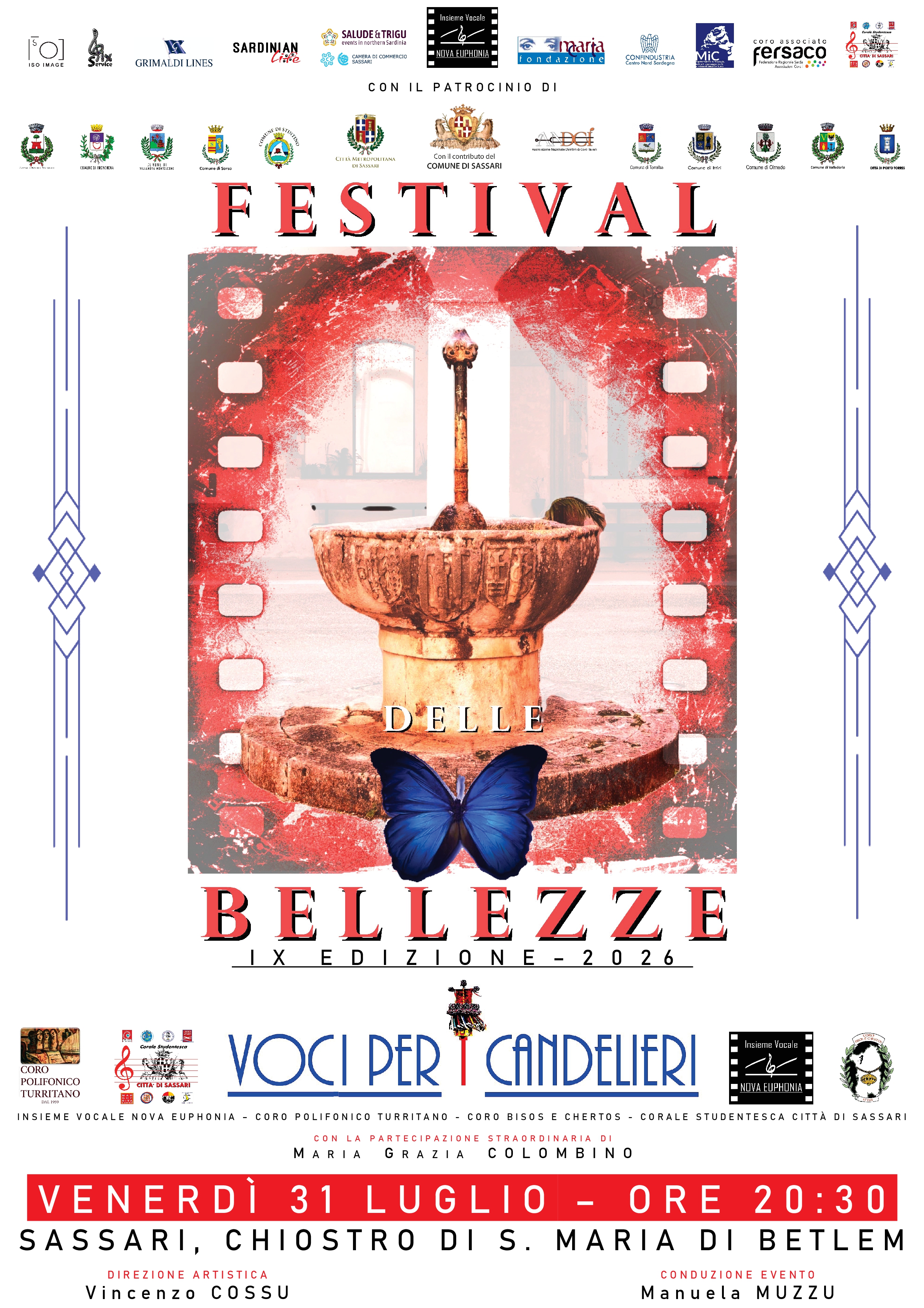 Locandina Voci per i Candelieri - Festival delle Bellezze 2026